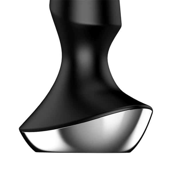 Miniatyrbild 4 av 4: Satisfyer Plug-ilicious 2 Analplugg Svart Kisel 1 styck