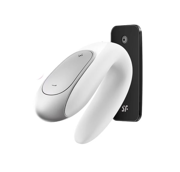 Miniatyrbild 1 av 4: Satisfyer Double Fun Parvibrator Ambidextrous