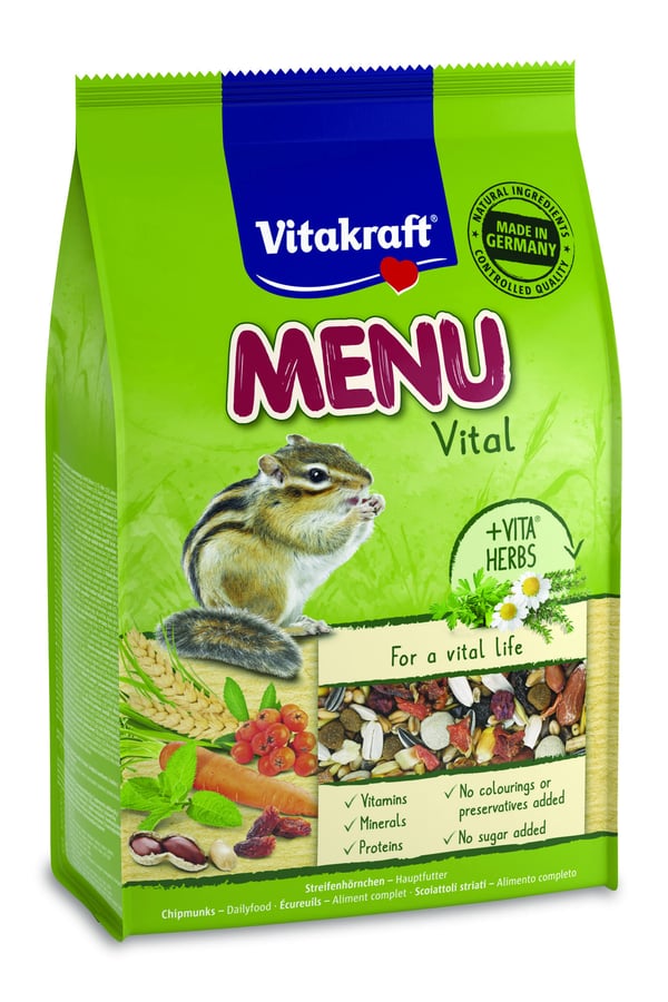 Vitakraft 4008239251428 dyrefoder til smådyr Granulat 600 g Egern