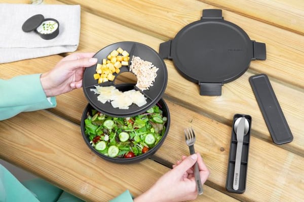 Miniatyrbillede 6 af 6: Brabantia Make & Take Frokostbeholder 1,3 L Plast Grå 1 stk