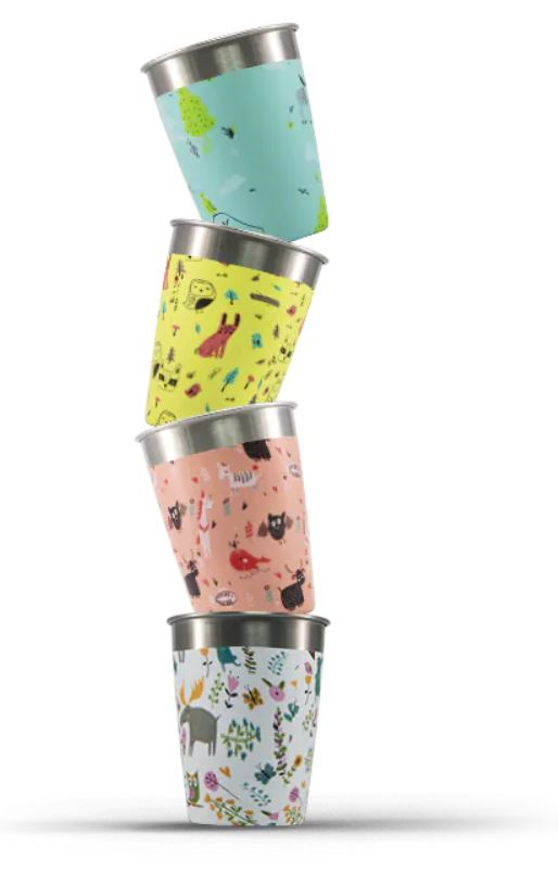 Pikkukuva 4 / 7: SIGG Kids Cup Set 350 ml Monivärinen Ruostumaton teräs