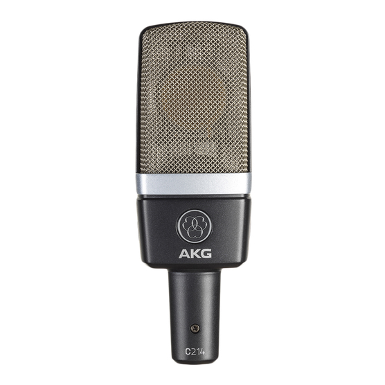 Miniatyrbild 1 av 4: AKG C214 Svart Studiomikrofon