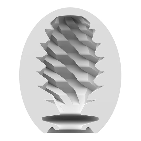 Satisfyer Masturbator Egg Single (Fierce) Munamasturbaattori Valkoinen Kestomuovinen elastomeeri