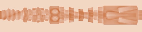 Fleshlight Colby Keller Lumberjack Flashlight-masturbaattori Beige, Vaaleansininen