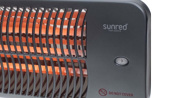 Sunred LUG-2000W sisälämmitin Ulkona Musta Kvartsilämmitin