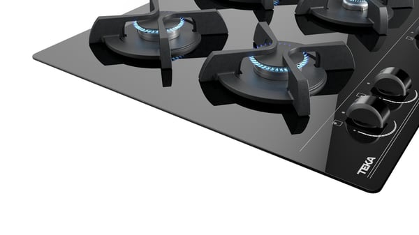 Miniatyrbillede 2 af 11: Teka GBC 64000 Sort Indbygget 60 cm Gaskomfur 4 zone(s)