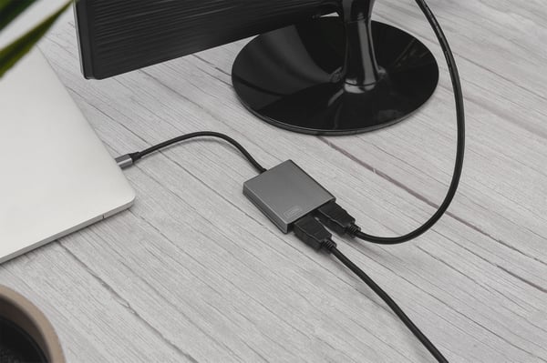 Pikkukuva 2 / 5: Digitus DA-70828 USB grafiikka-adapteri 4096 x 2160 pikseliä Harmaa