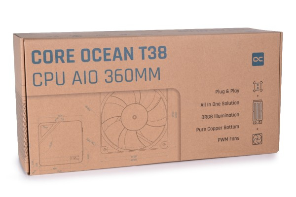 Alphacool T38 Processor Vätskekylningskit 12 cm Svart