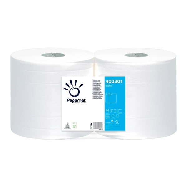 Papernet 402301 paperipyyhe 1000 arkkia Selluloosa Valkoinen 302 m Papernet 402301 paperipyyhe 1000 arkkia Selluloosa Valkoinen 302 m