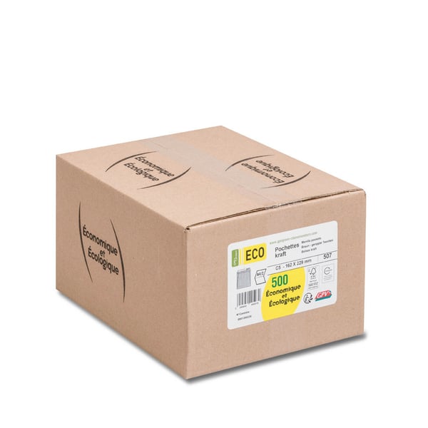 GPV France 507 kuvert C5 (162 x 229 mm) Brun 500 stk