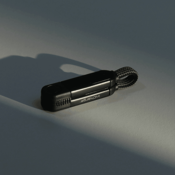 Rolling Square inCharge X kabel til mobiltelefon Sort USB A USB C