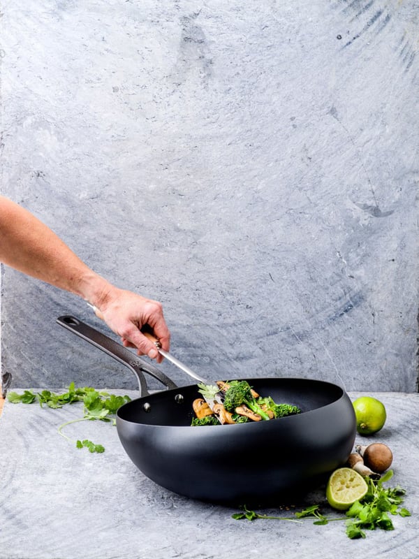 Miniatyrbillede 9 af 9: BK CC002905-001 stegepande Wok/Stirfry pande Rund
