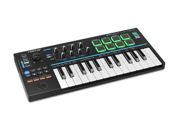 Miniatyrbild 2 av 5: Nektar Impact LX Mini MIDI-tangentbord 25 tangenter USB Svart