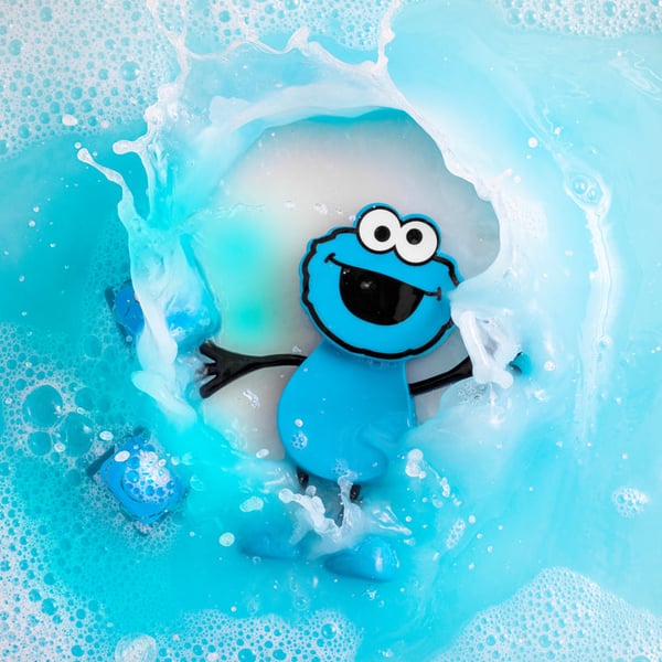 Pikkukuva 3 / 5: glo Cookie Monster Pals Kylpyleluhahmo Sininen