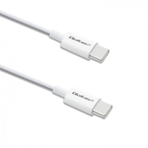 Pikkukuva 1 / 8: Qoltec 52360 USB-kaapeli USB 2.0 1,5 m USB C 0,48 Gbit/s 60 W Valkoinen