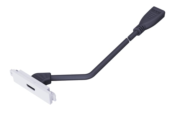 Vision Techconnect HDMI Booster Module HDMI-kaapeli 2 m HDMI-tyyppi A (vakio) Musta, Valkoinen