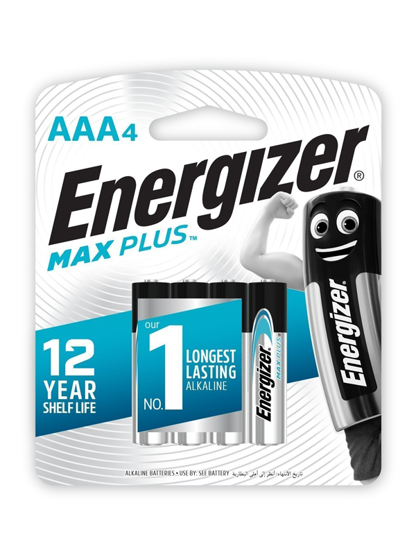 Pikkukuva 1 / 2: Energizer MAXPLUS AAA – 4 Pack Kertakäyttöinen akku Alkali
