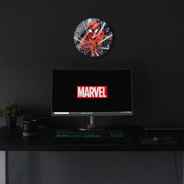 Miniatyrbild 10 av 10: ERT Group LCMWCSPIDERM002 vägg- och bordsklocka Digital väggklocka Circel Multifärg