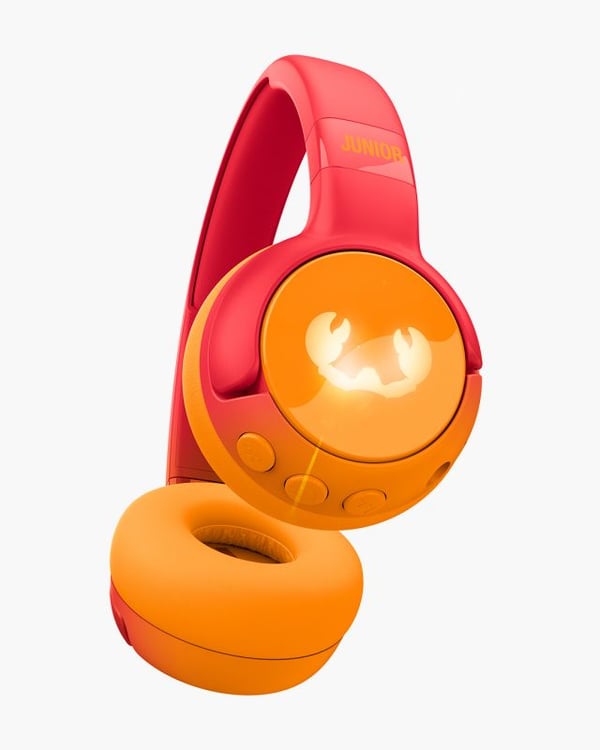 Fresh 'n Rebel Code Junior Kuulokkeet Langaton Pääpanta Puhelut/Musiikki USB Type-C Bluetooth Oranssi, Punainen