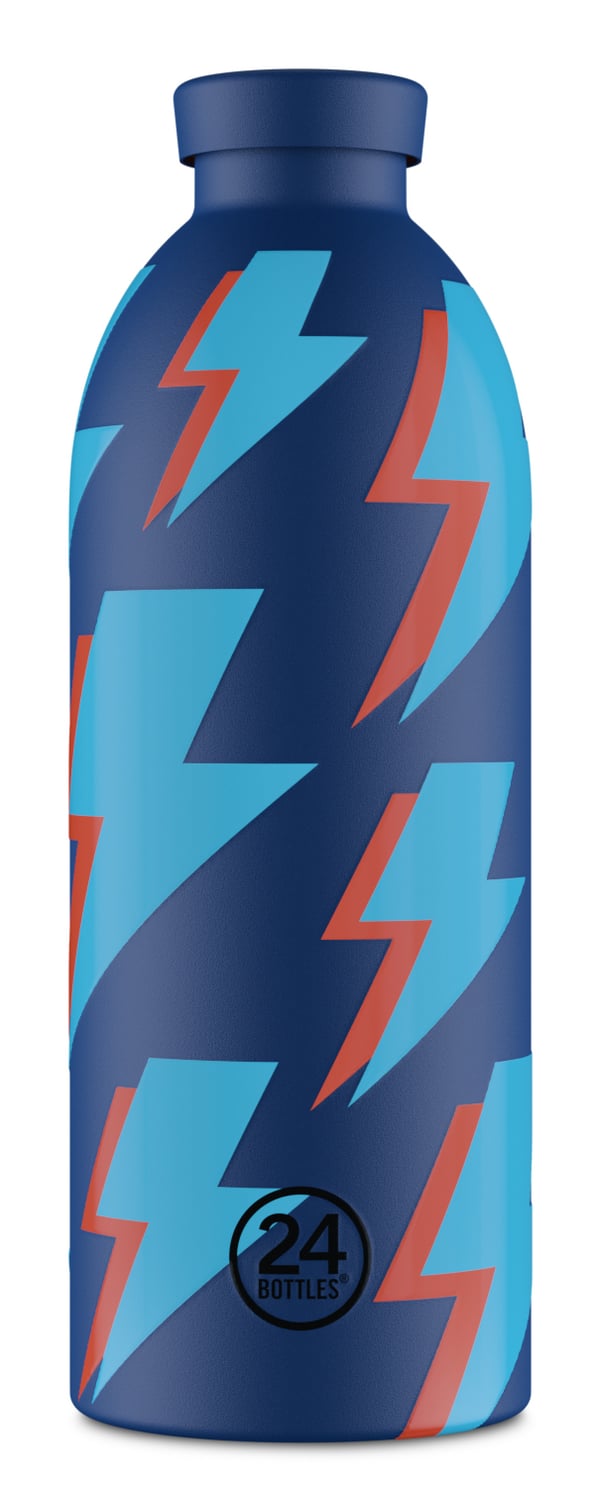 24Bottles 2194 Cykel, Daglig användning, Fysisk träning, Vandring, Idrott 850 ml Silikon, Rostfritt stål Blå, Grön, Röd
