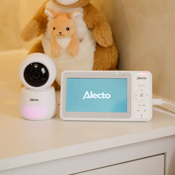 Alecto DVM2050 Baby videoskærm 300 m FHSS Sort, Hvid
