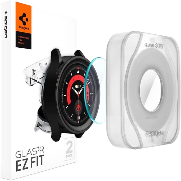 Spigen AGL05346 Smart bærbart (wearable) tilbehør Skærmbeskytter Transparent Hærdet glas