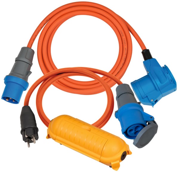 Brennenstuhl 1509900015 stikdåse 3 m 2 AC stikkontakt(er) Udendørs Orange