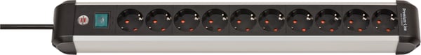 Brennenstuhl 1391030000 - 3 m - Indendørs - Vinklet - IP20 - Aluminium - Sort - Sølv