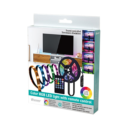 Miniatyrbillede 2 af 2: Vakoss LA-C612 led strips Universal stribelys 4 W 3000 mm
