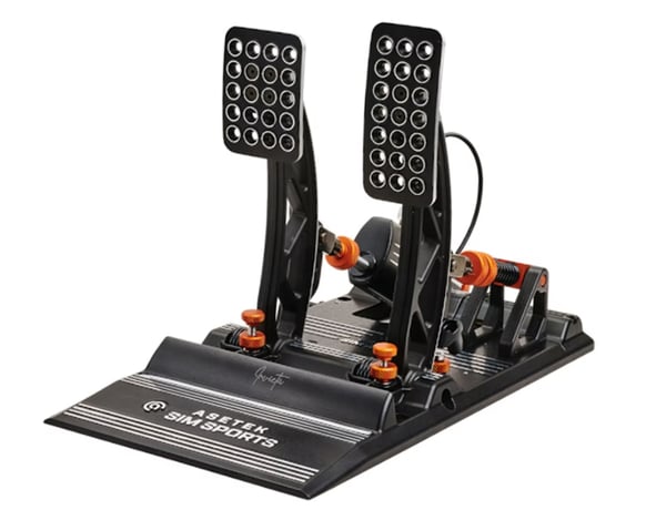 Miniatyrbillede 1 af 8: Asetek 40-010-0000001 spil-controller Sort, Orange, Hvid USB Pedaler PC