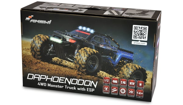 Amewi Daphoenodon - Monstertruck - 1:12 - 14 år - 2000 mAh - 2,08 kg