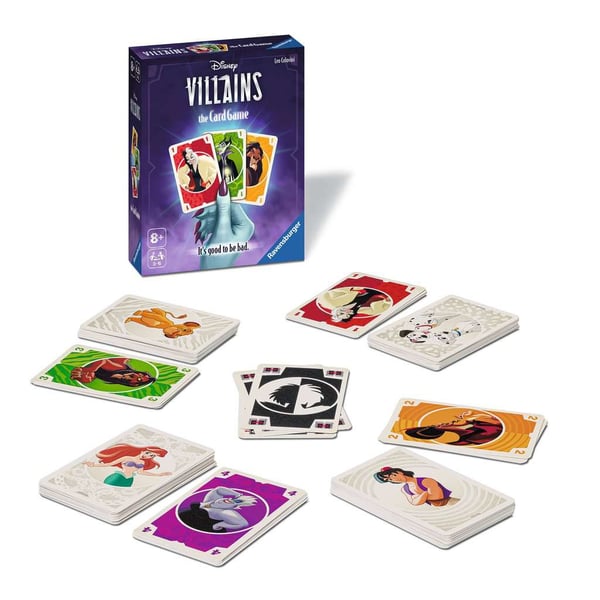 Pikkukuva 3 / 3: Ravensburger Disney Villains Korttipeli Kerää kaikki -peli