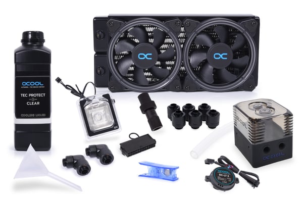 Alphacool ST30 Processor Væskekølingssæt 12 cm Sort