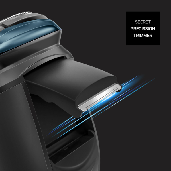 Taurus 3 Side Shave IPX7 Roterande rakhuvud Trimmer Svart, Blå