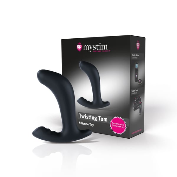 Mystim Twisting Tom Massageapparat til prostata Sort Silikone 1 stk