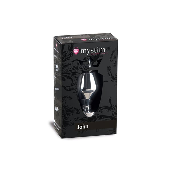 Miniatyrbillede 4 af 5: Mystim John L Butt plug Sølv Metal 1 stk