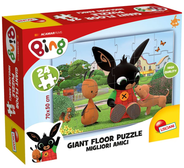 Miniatyrbild 1 av 2: Lisciani Bing Giant Floor 24 Konturpussel 24 styck Djur