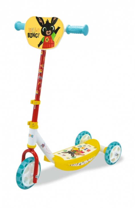 Smoby Monopattino tre ruote Bing Lapset Kolmipyöräinen potkulauta Sininen, Punainen, Keltainen