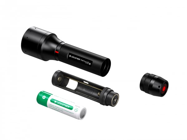 Miniatyrbillede 3 af 3: Ledlenser P6R Core QC Sort Hånd lommelygte LED