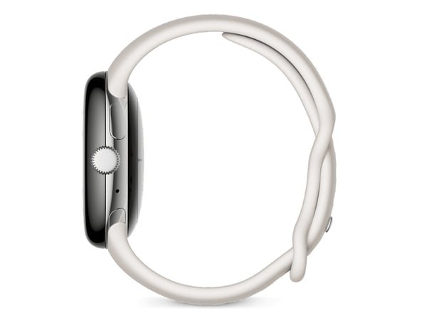 Google Pixel Watch AMOLED 41 mm Digital Pekskärm Silver Wi-Fi GPS