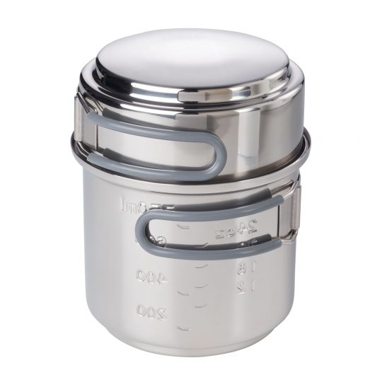 ESBIT Cookset with alcohol burner Purkki 0,985 L Ruostumaton teräs