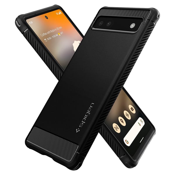 Spigen Rugged Armor mobiltelefonfodral 15,6 cm (6.13") Mobilskal Svart