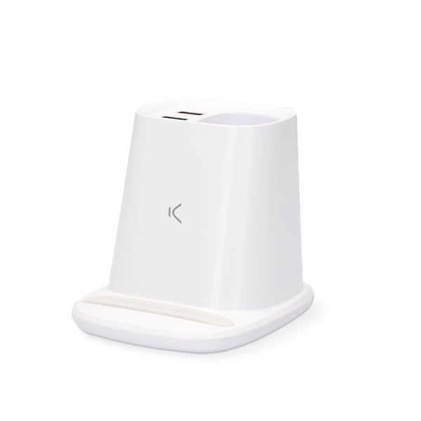 Miniatyrbillede 10 af 10: Ksix BXCQI14 oplader til mobil enhed Smartphone Hvid USB Trådløs opladning Hurtig opladning Indendørs