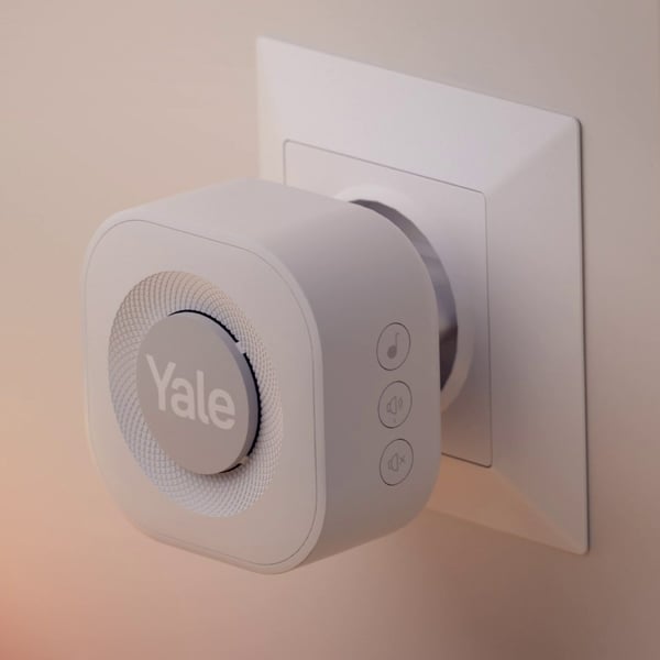 Miniatyrbild 3 av 5: Yale Doorbell Chime Grå, Vit
