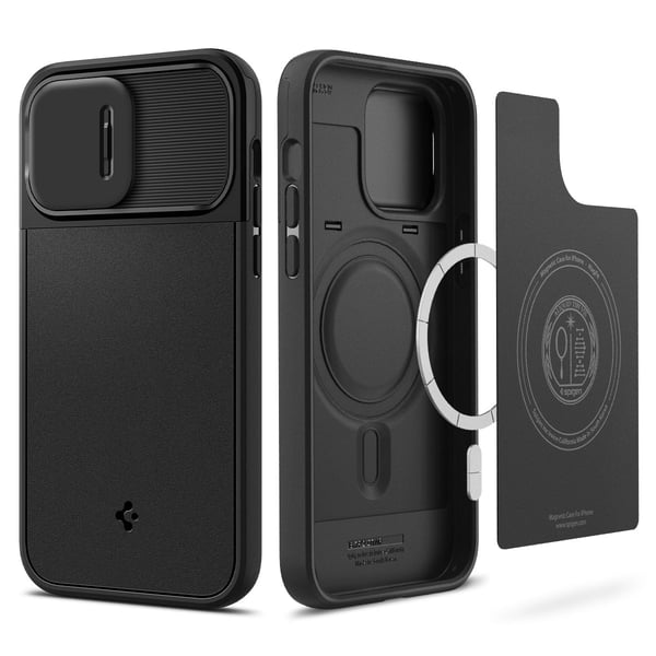 Miniatyrbild 1 av 11: Spigen Optik Armor mobiltelefonfodral 17 cm (6.69") Mobilskal Svart