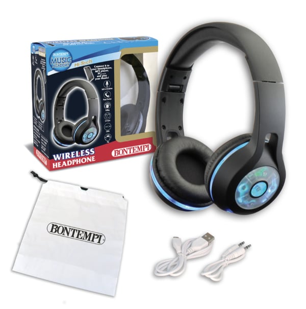 Bontempi 48 3001 hovedtelefoner/headset Kabel & trådløs Opkald/musik Micro-USB Bluetooth Sort