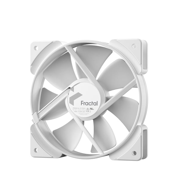 Fractal Design Prisma AL-12 PWM Computerkabinet Ventilator 12 cm Hvid 1 stk