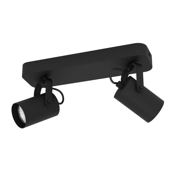 Miniatyrbillede 1 af 4: Eglo STRAHLERBALKEN GU10-LED 2X3W / EGLO SOREGO SCHWAR 25H505 900332
