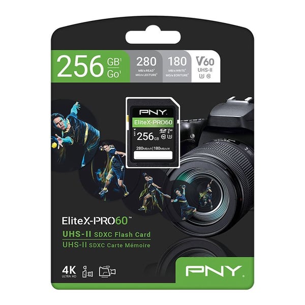 Pikkukuva 2 / 4: PNY EliteX-PRO60 256 GB SDXC UHS-II Luokka 10