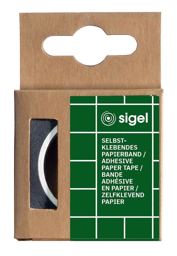 Sigel BA220 maalarinteippi 1,6 m Yleismaalarinteippi Soveltuu ulkokäyttöön Paperi Musta